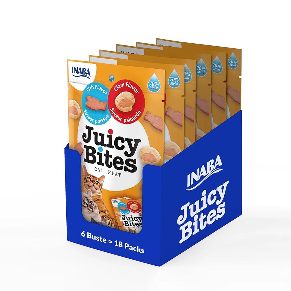 Inaba - Juicy Bites Fish & Clam 6 Pack = 18 Tubes
