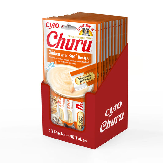 Inaba - Churu Chicken with Beef 12 Pack = 48 Tubes