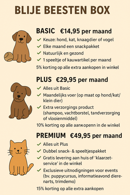 Blije beesten box abonnement
