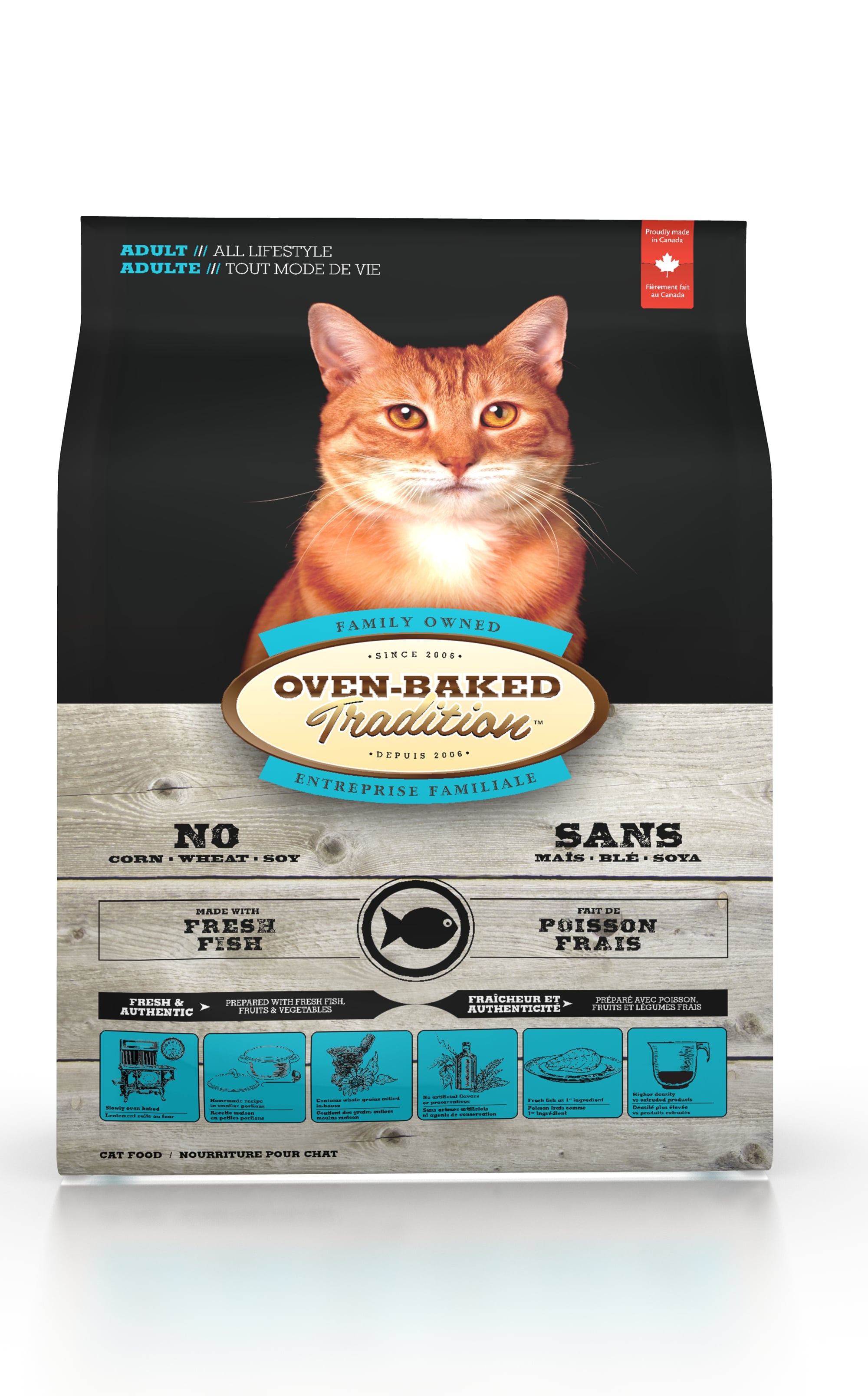 OBT Cat Food Adult Fish 2.27 kg.