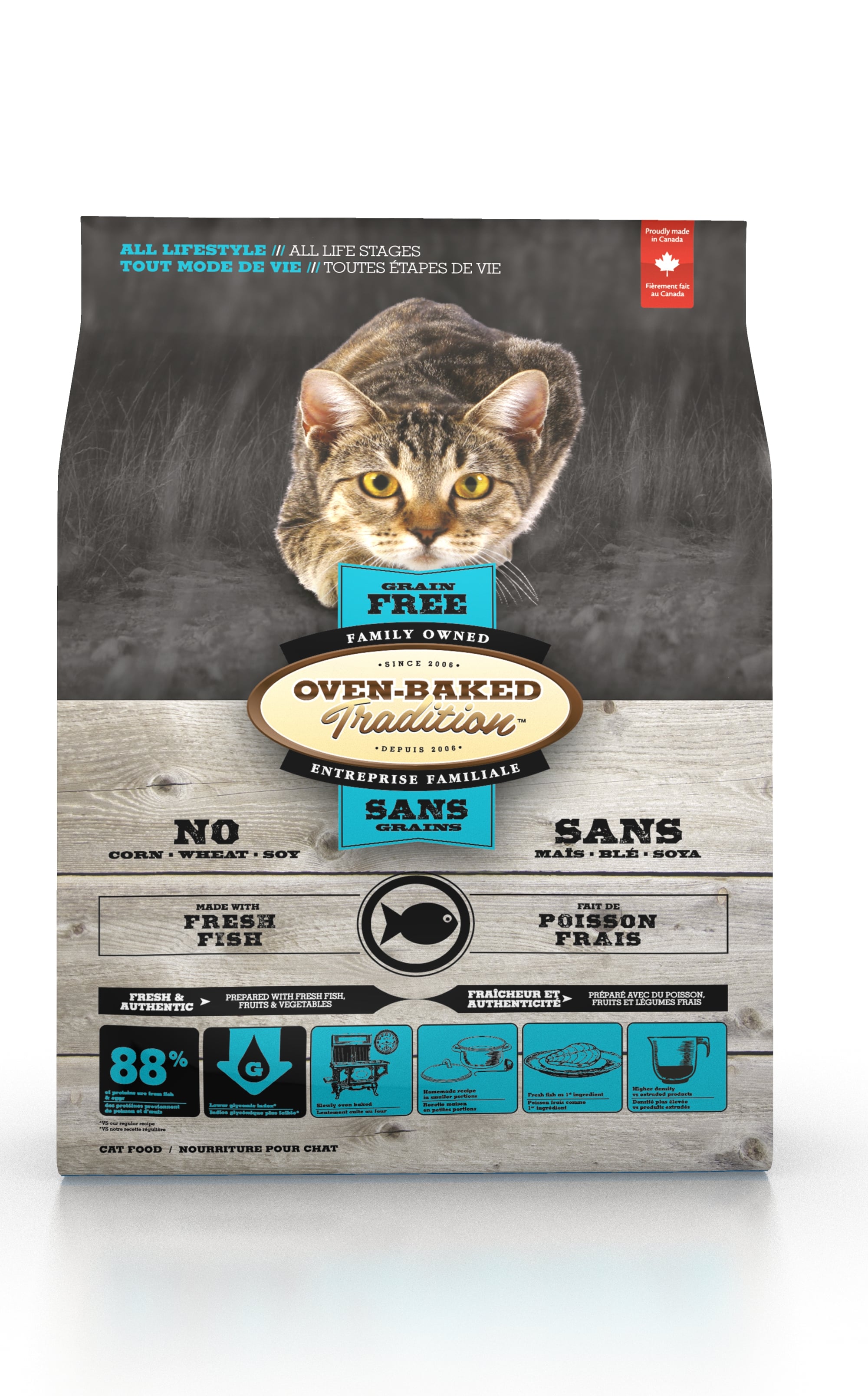 OBT Grain Free Cat Food Fish 2.27 kg.