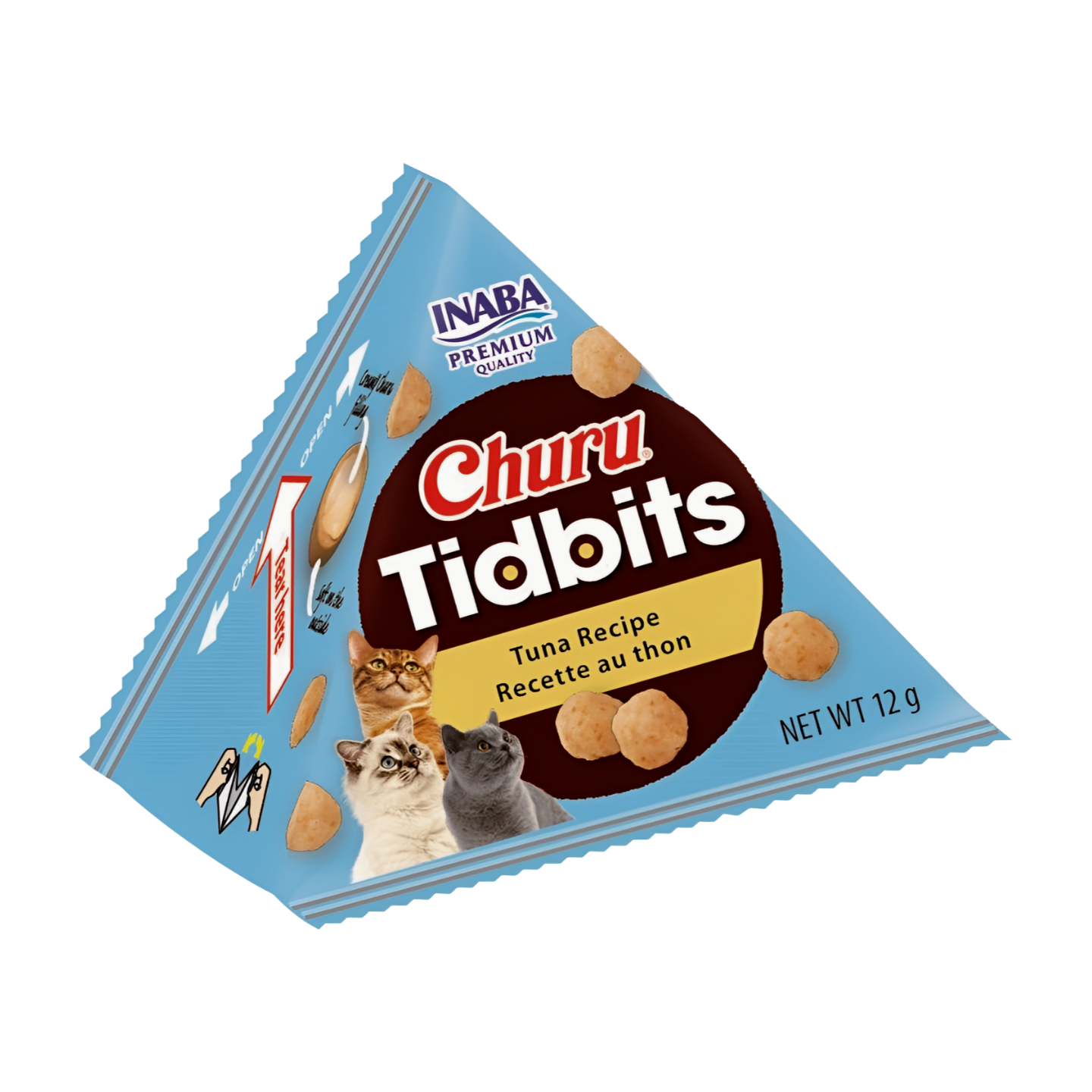 INABA Churu Tidbits Kattensnack - Tonijn Recept (3 stuks)