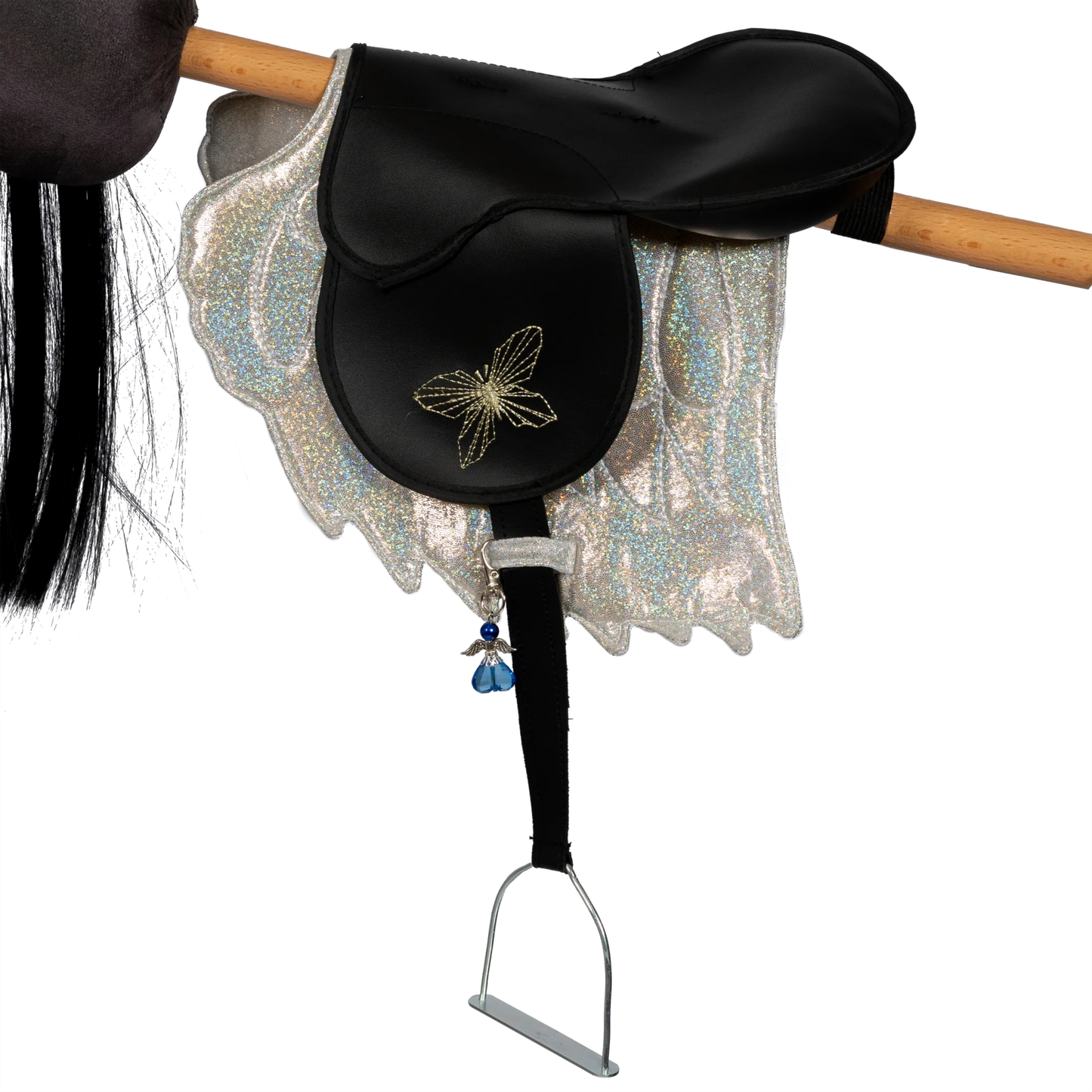 byASTRUP Glinsterende Hobby Horse Set - Zadeldek, Hoofdband & Bedel
