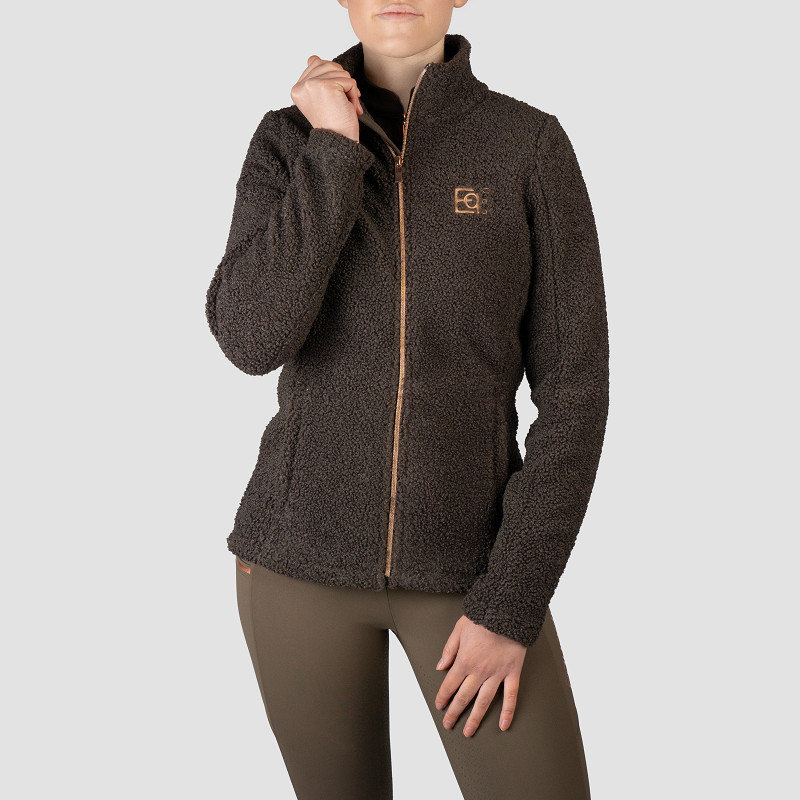 Teddy Vest Francesca – Warme & Zachte Bodywarmer in Dark Chocolate