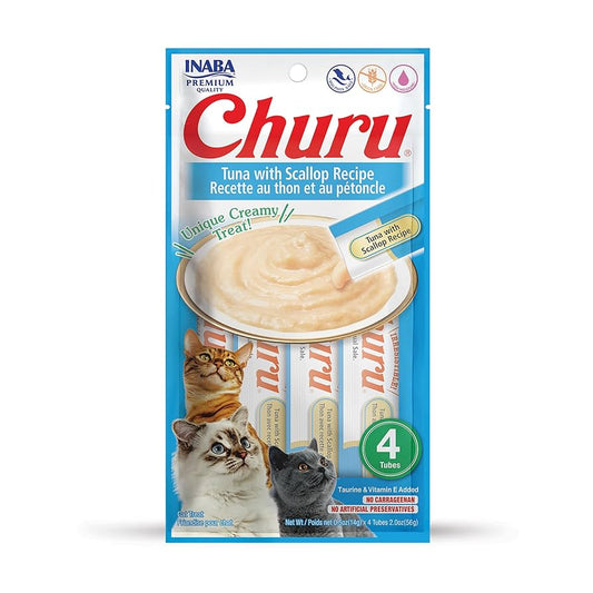 Inaba - Churu Tuna With Scallop 4 Tubes