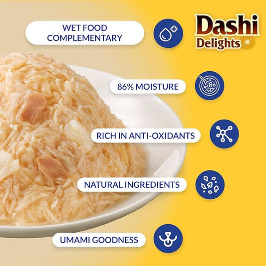 Inaba - Dashi Delights Silky Broth Chicken with Tuna & Scallop 12 pack x 40 gr