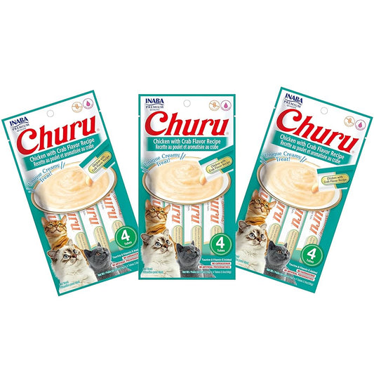 Inaba - Churu Chicken With Crab 12 Pack = 48 Tubes