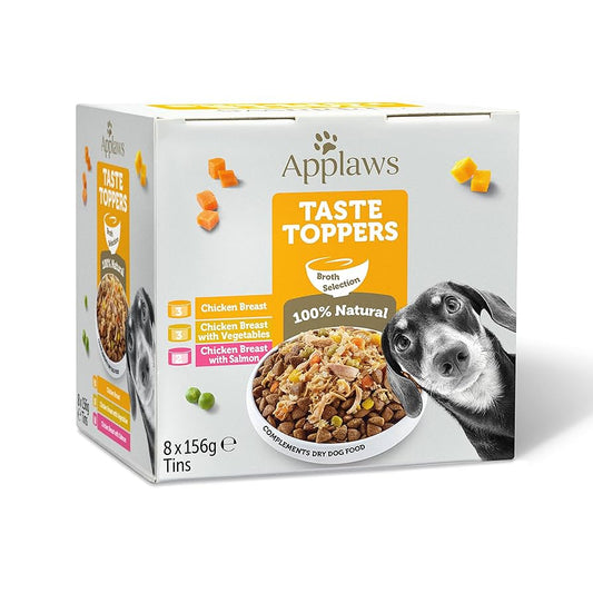 Applaws - Dog Taste Toppers in Broth 8 x 156 gr