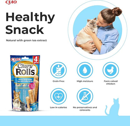 Inaba - Rolls Chicken Wraps Tuna with Scallop 4 Tubes