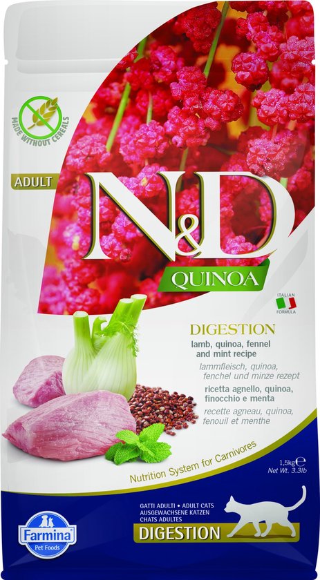 N&D Quinoa kattenvoeding Digestion Lam