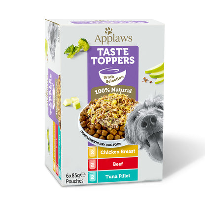 Applaws - Dog Taste Toppers in Broth 6 x 85 gr