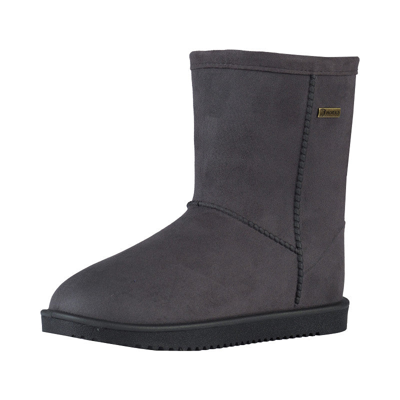 Waterdichte Outdoorlaars met Imitatiebont - Donkergrijs - Dierenshop Lady