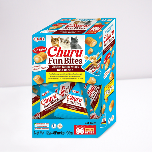 Inaba Fun Bites Cat Chicken Wraps – Tuna