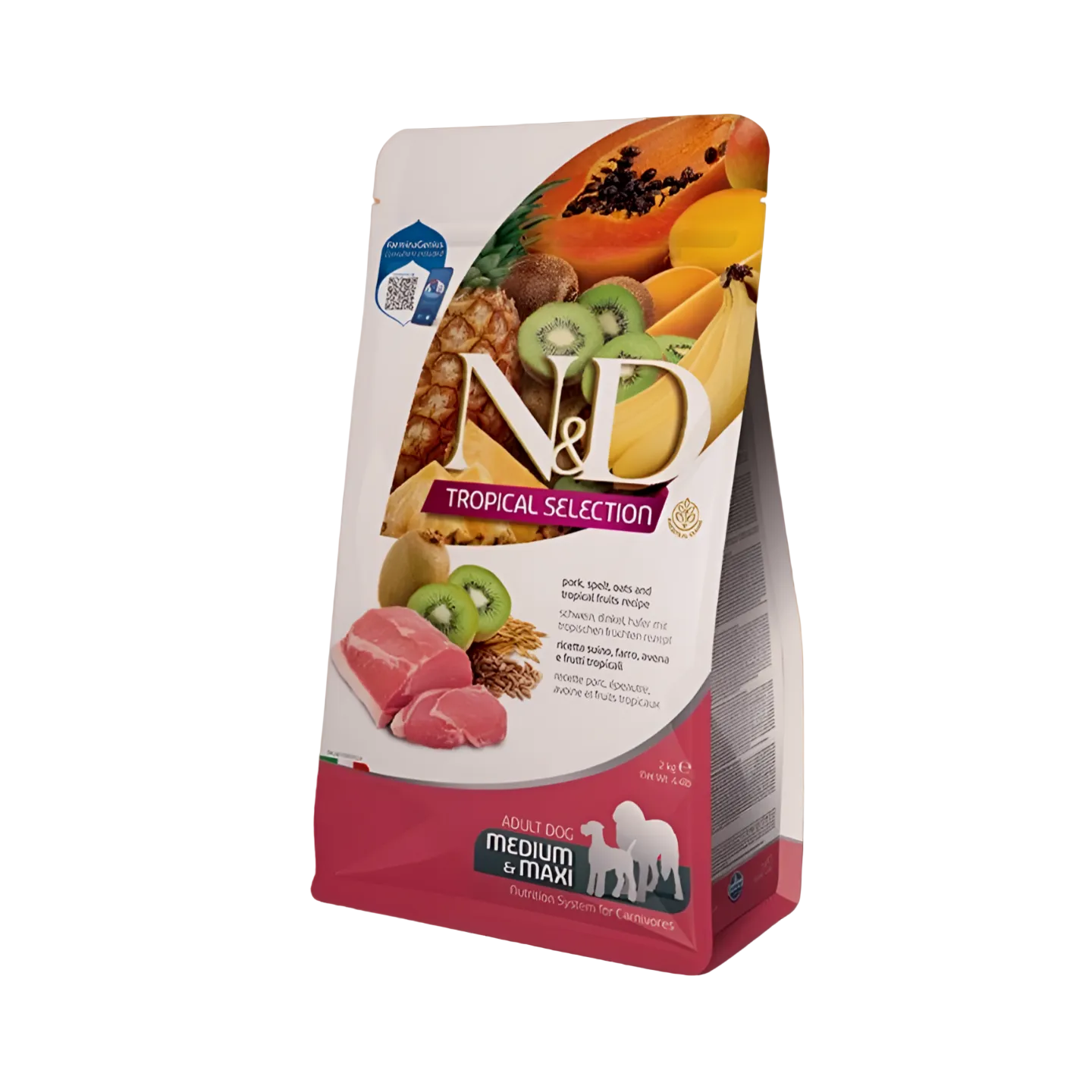 Farmina - N&D Tropical Pork Medium & Maxi - Dierenshop Lady