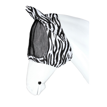 UV-werend vliegenmasker - met oren voor paarden zebra