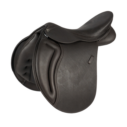 Veelzijdigheidszadel Bruin - Hoogwaardig Leer met Verwisselbaar Kopijzer - Dierenshop Lady