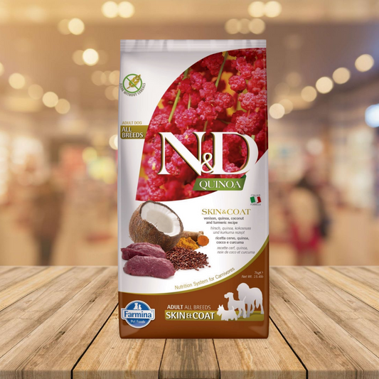Farmina - N&D Quinoa Skin & Coat Adult Venison