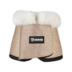 Glitter springschoenen paard – Chique & comfortabel met bont