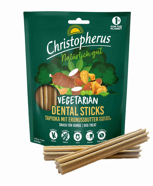 Christopherus - Dental Sticks Tapioca with Peanut Butter