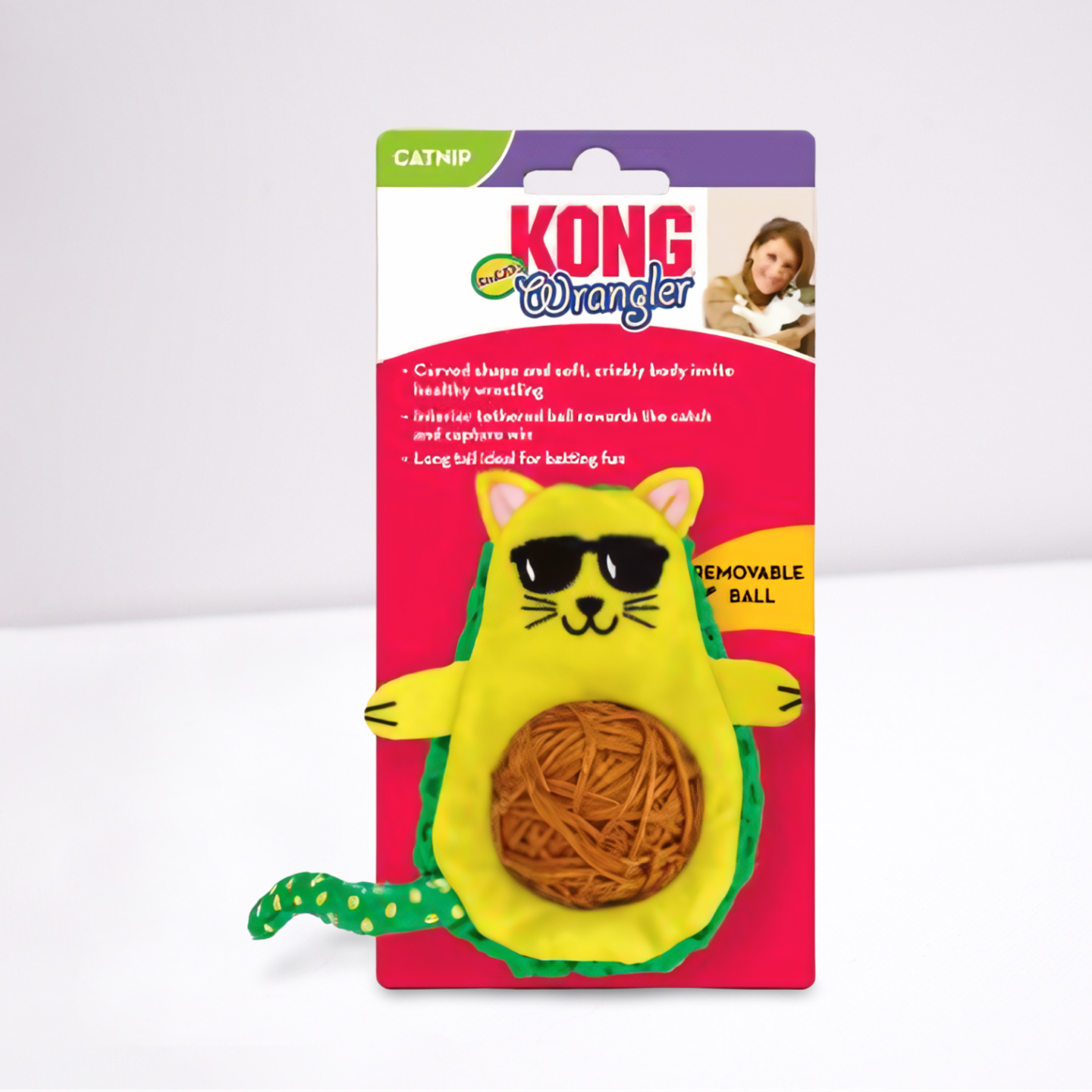 🐾 KONG Catnip Avocado – Speeltje met Catnip