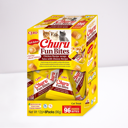 Inaba Fun Bites Cat Chicken Wraps – Tuna with Cheese