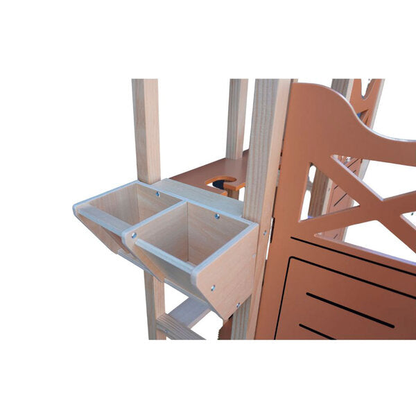 ByToiZZ Houten Stokpaarden Stal - 2 Paarden