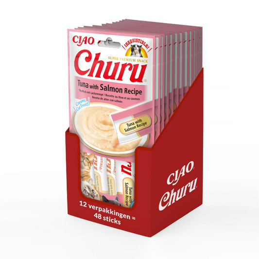 Inaba - Churu Tuna With Salmon 4 Tubes