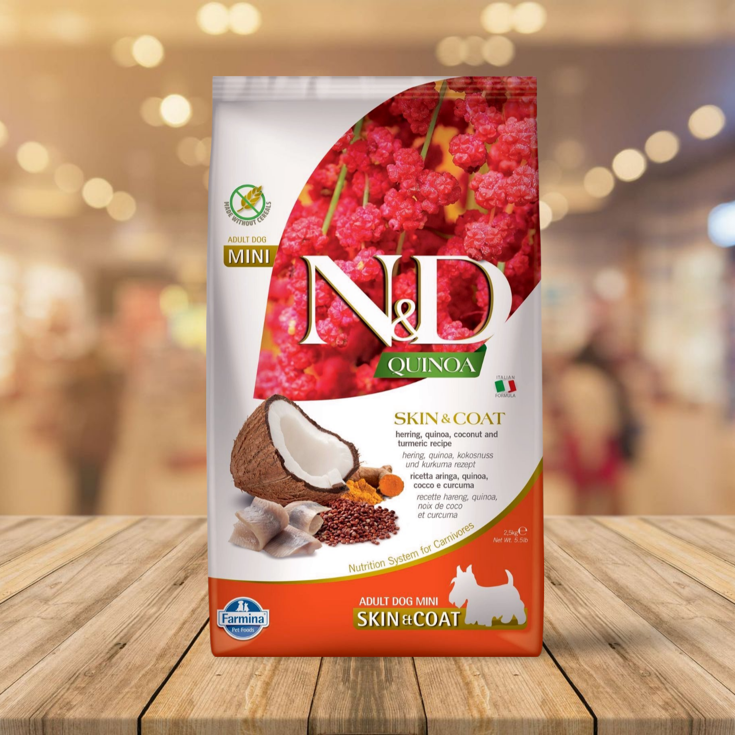 Farmina - N&D Quinoa Skin & Coat Adult Mini Herring