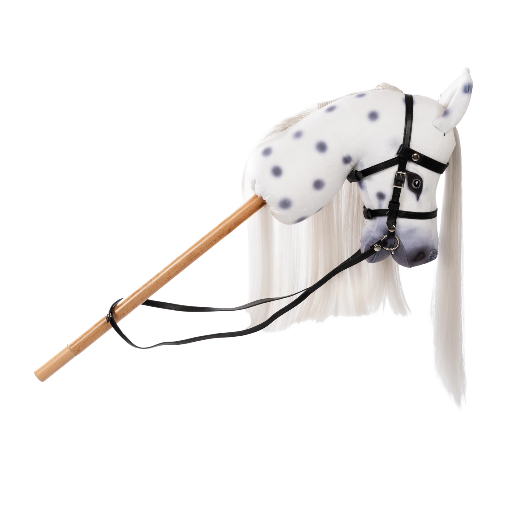 Stokpaard Magic - Gevlekt Hobbypaard met Grijze Manen - Dierenshop Lady