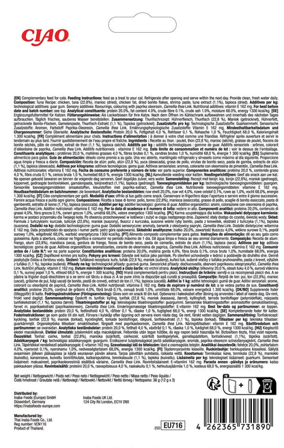 INABA Churu Tidbits Kattensnack - Tonijn Recept (3 stuks) - Dierenshop Lady