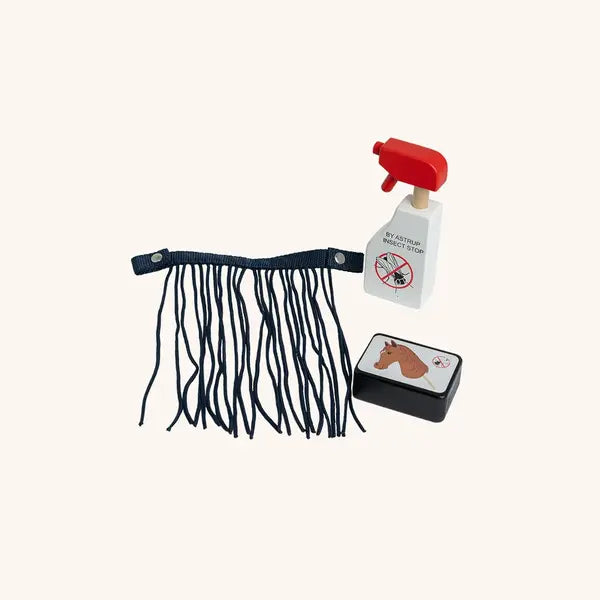 byASTRUP Insectenset voor Hobby Horses - Vliegenkap, Spray & Staaf
