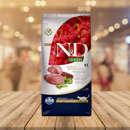 Farmina - N&D Quinoa Cat Weight Management Lamb