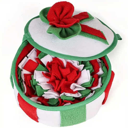 Interactief Kerst Hondenspeelgoed Geschenkdoos met Puzzelspel