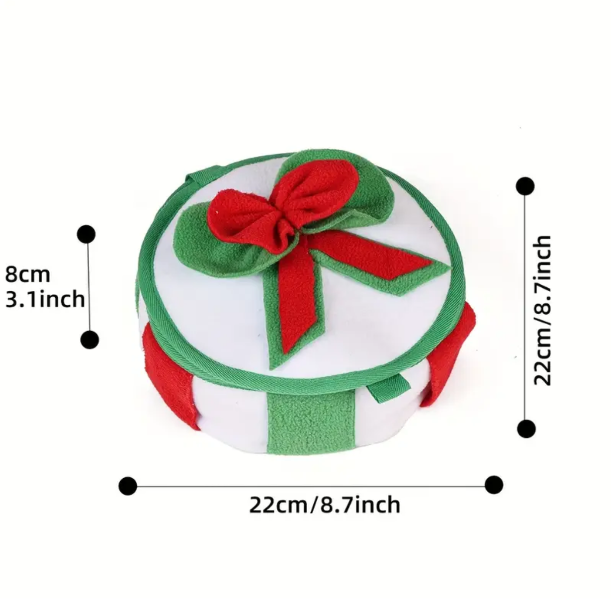 Interactief Kerst Hondenspeelgoed Geschenkdoos met Puzzelspel