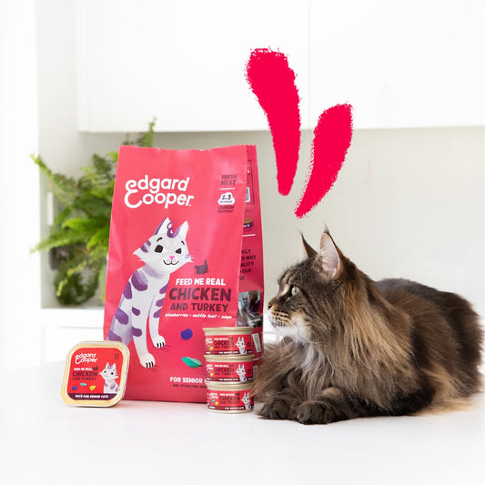 Edgard & Cooper – Senior Free-Run Chicken and Turkey Chuncks in Sauce