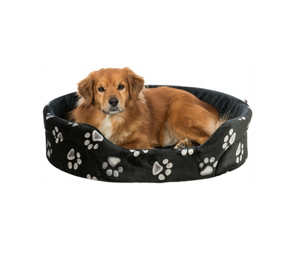 TRIXIE Hondenmand Jimmy Ovaal Zwart met Pootprint