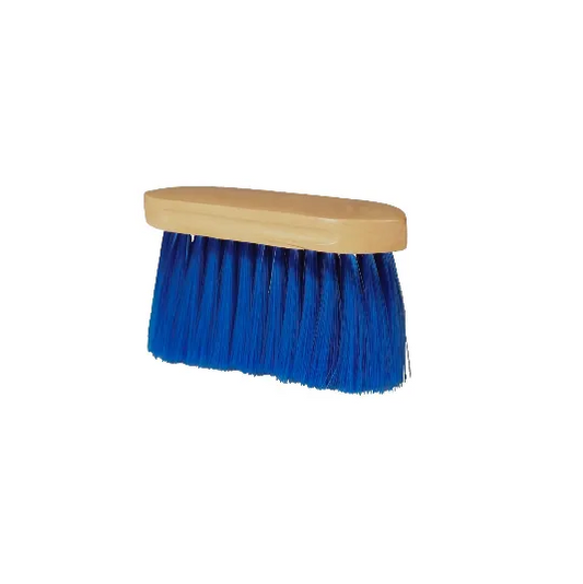 Houten Paardenborstel met Lange Harde Haren – Zwart, Blauw & Roze
