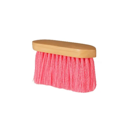 Houten Paardenborstel met Lange Harde Haren – Zwart, Blauw & Roze