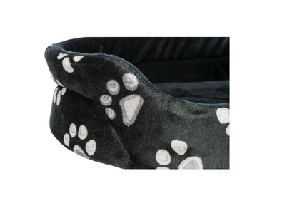 TRIXIE Hondenmand Jimmy Ovaal Zwart met Pootprint