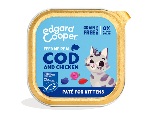 Edgard & Cooper - MSC Cod and Free-Run Chicken paté for kittens