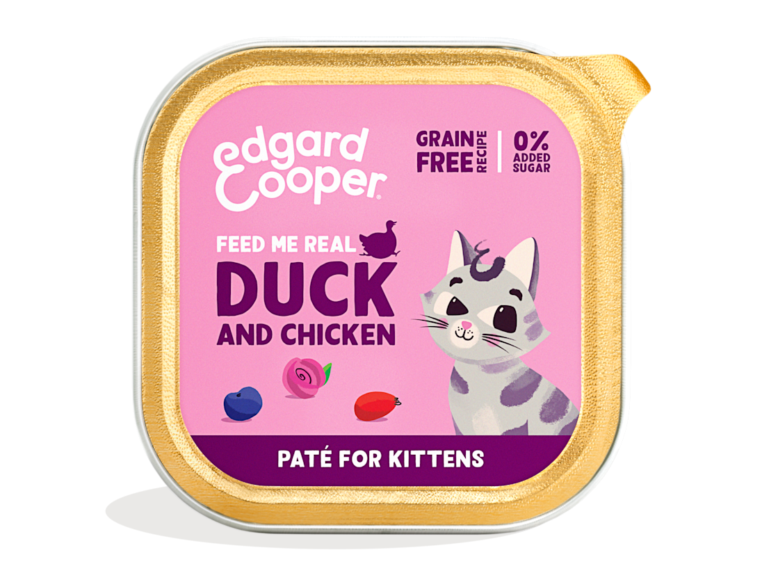 Edgard & Cooper - Free-run duck and chicken paté for kittens - Dierenshop Lady