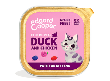 Edgard & Cooper - Free-run duck and chicken paté for kittens - Dierenshop Lady