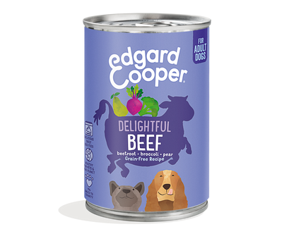 Edgard & Cooper - Beef with beetroot, broccoli & pear - Dierenshop Lady