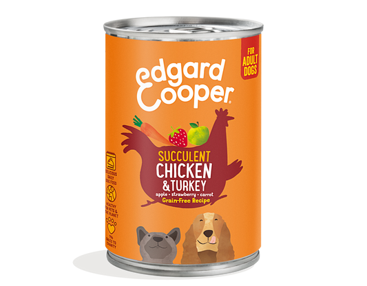 Edgard & Cooper - Chicken & Turkey with apple, strawberry & carrot
