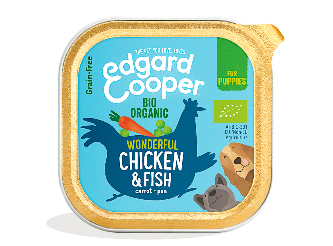 Edgard & Cooper - Puppy Organic Chicken & Fish with organic carrot & pea