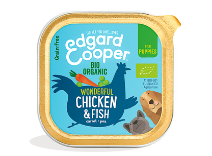 Edgard & Cooper - Puppy Organic Chicken & Fish with organic carrot & pea