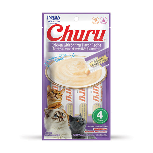 Inaba - Churu Chicken With Shrimp 4 Tubes