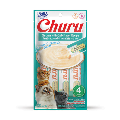 Inaba - Churu Chicken With Crab 12 Pack = 48 Tubes