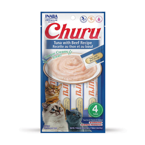 Inaba - Churu Tuna with Beef 4 Tubes
