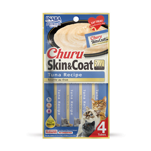 Inaba - Churu Skin & Coat Tuna 4 Tubes